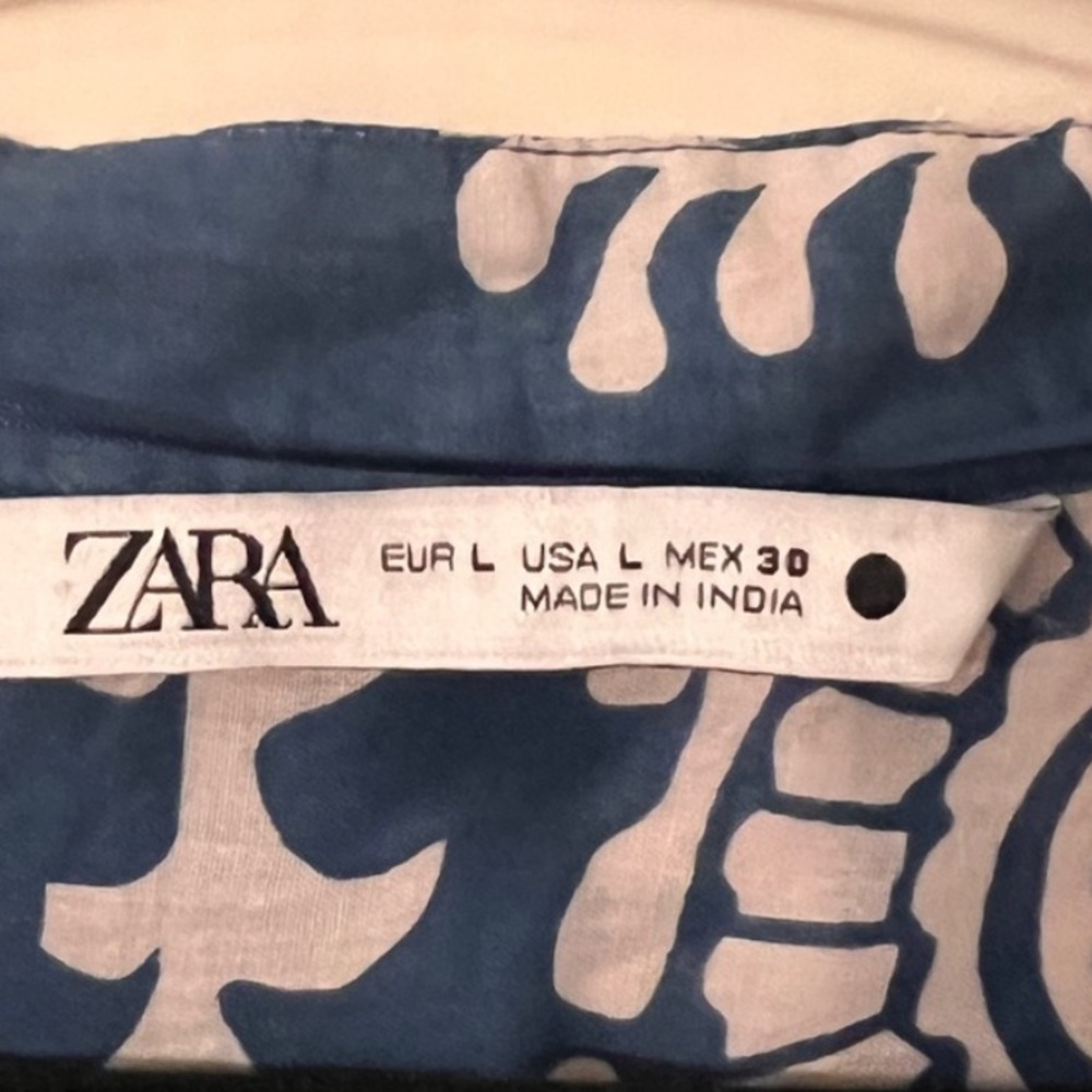 ZARA Printed Midi Dress - Picture 8 of 10